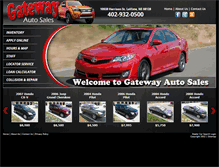 Tablet Screenshot of gatewayautosalesomaha.com
